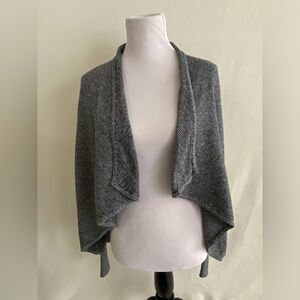 Express Sweater Women's Small Gray Cotton Open Front Cardigan Long Sleeve NWOT